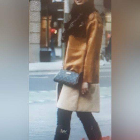 Zara Retro Faux Suede Faux Fur Jacket - Picture 13 of 13